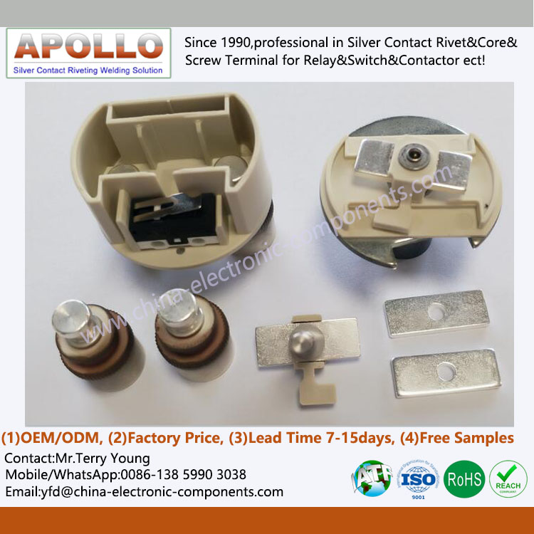 Silver Plated Copper Contact Movable for EV PDU HVDC Contactor.jpg