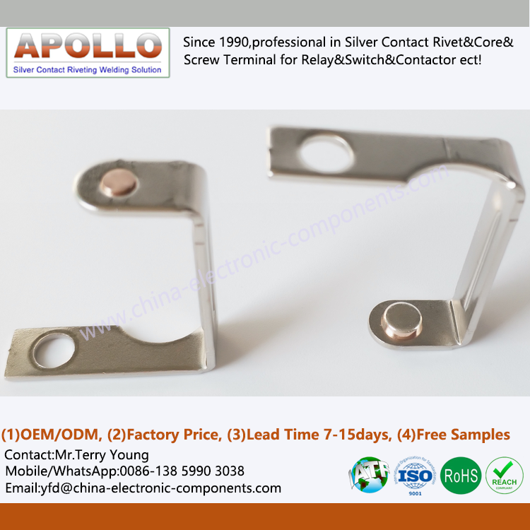 Stainless Steel Stamping and Silver Contacts for Elevator Door Lock Switch.png