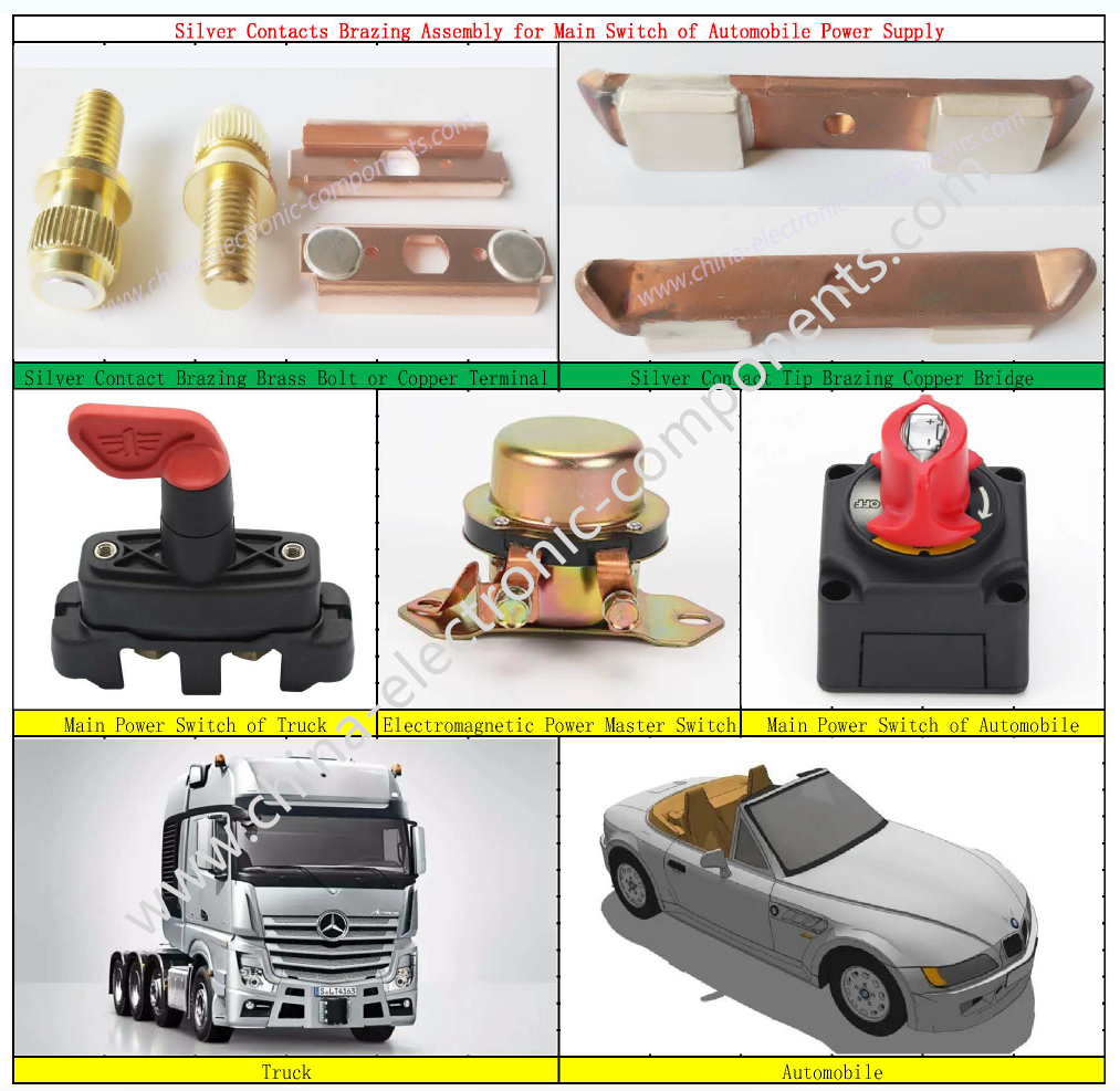 Silver Contacts Brazing Assembly for Main Switch of Automobile Power Supply.png