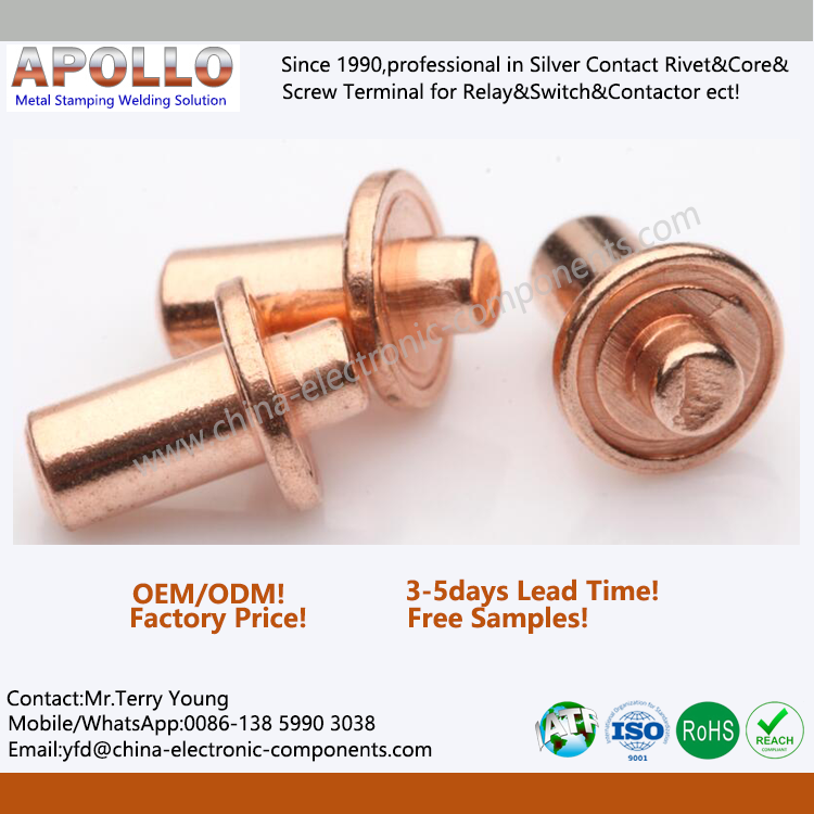 Allotype Solid Copper Contact Rivet