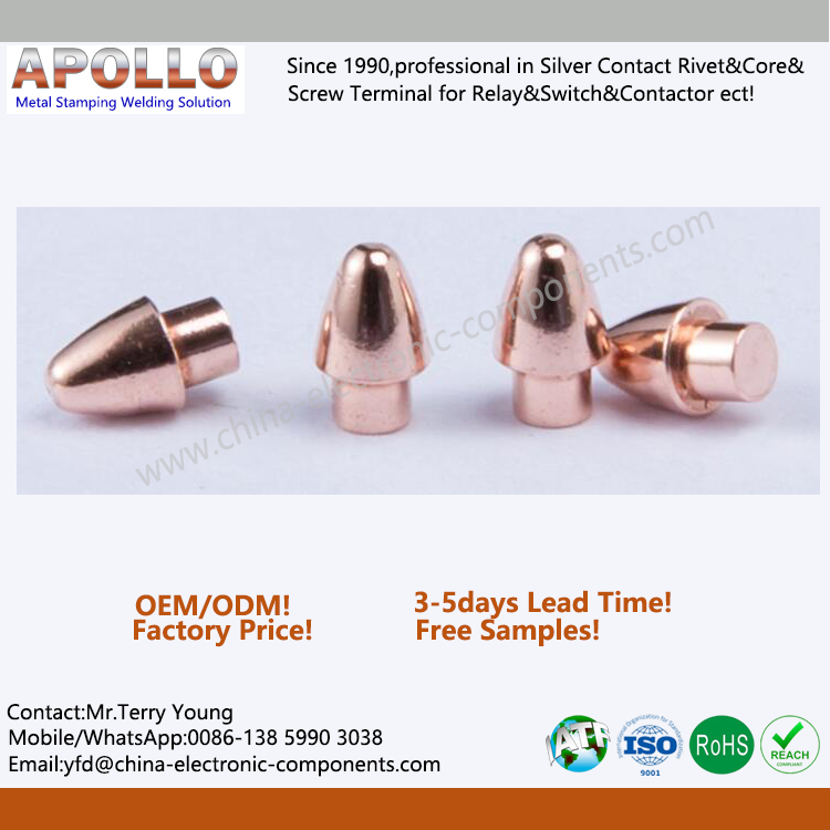 Bullet Type Solid Copper Contacts