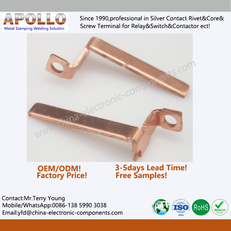 Red Copper Stamping Parts