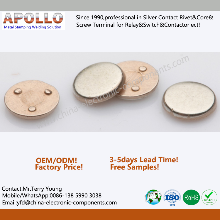 CuNi AgSnO Welded Contacts