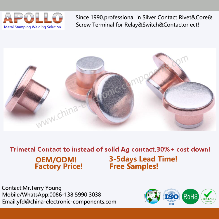 Trimetal Electric Contacts