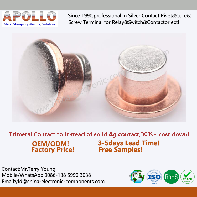 AgCuAg Trimetal Contacts