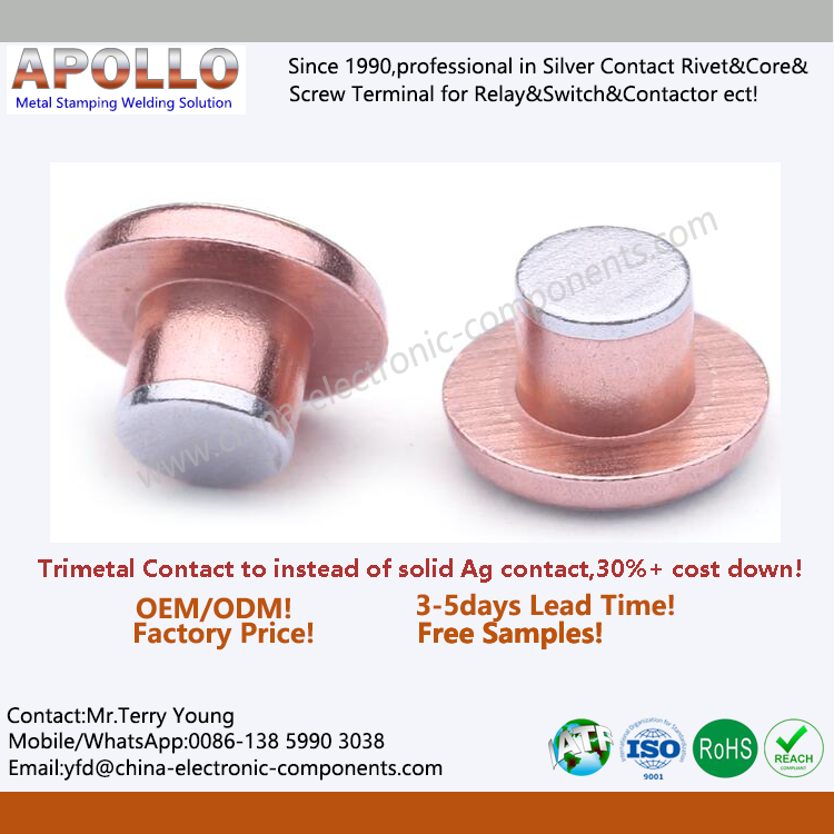 Trimetal Moving Contacts