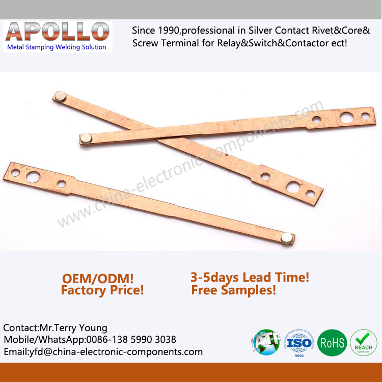 Beryllium Copper Punch Contact Riveted Terminals