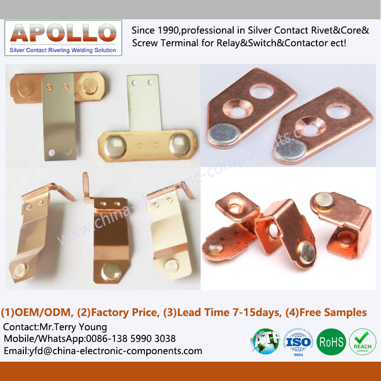 Riveted Contact Copper Stamping Assembly