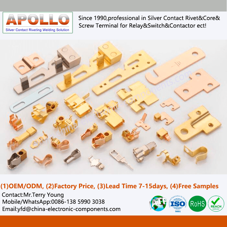 Brass Metal Stamping Parts Electrical Accessories Components