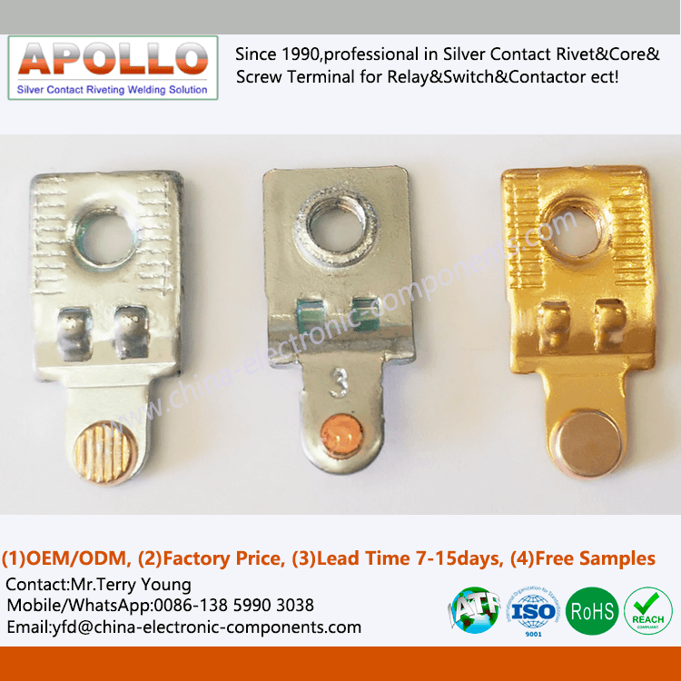 Static Contact Brass Terminal for AC Contactor Switch