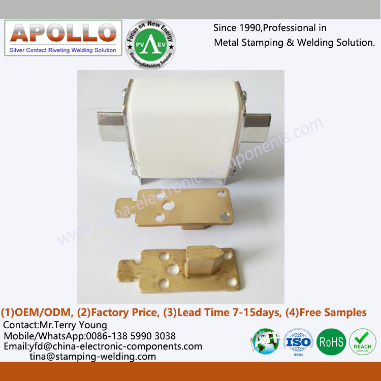 Brass Blade End Plate for NH Fuse