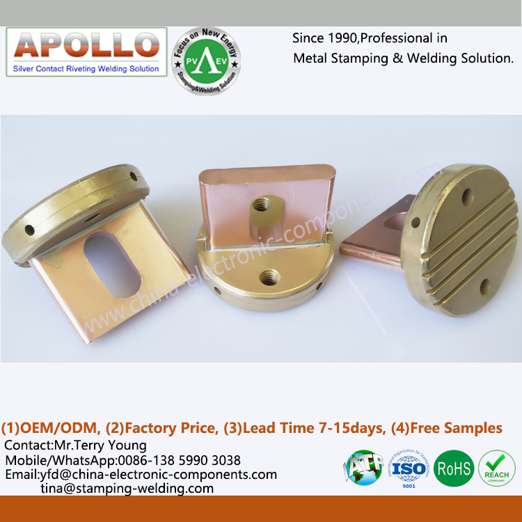 Copper Brass Contact for Bussmann High Speed Fuses