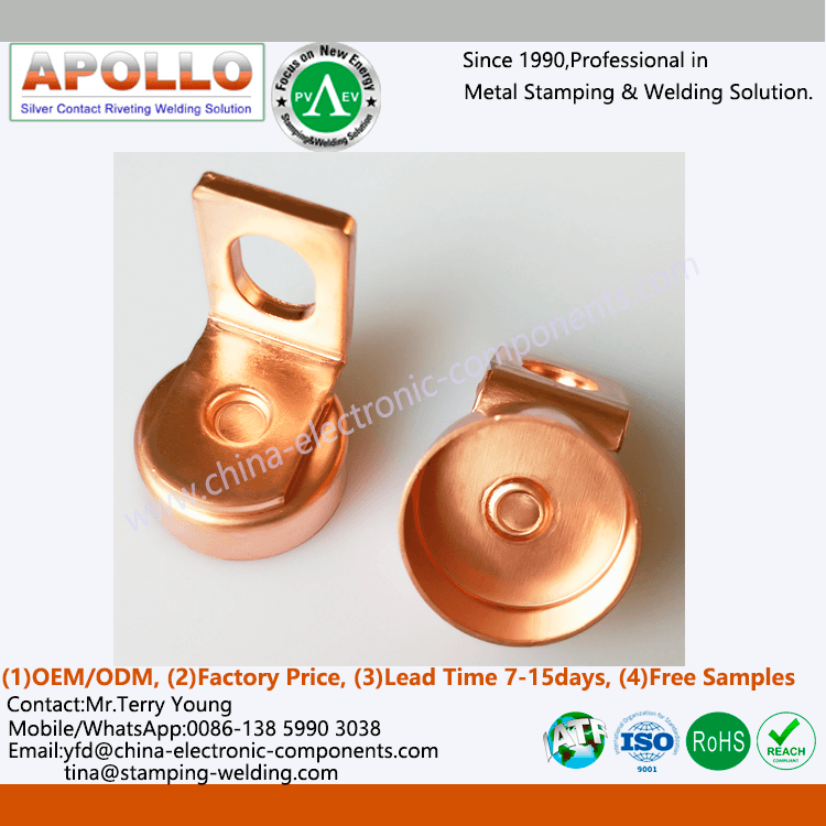 Copper Cap Contact for Fast Acting EV Fuse