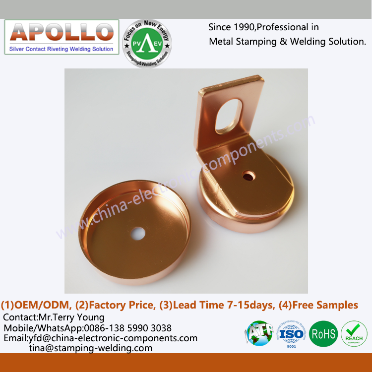 Copper Outer Cap and Contact for High Speed Fuse