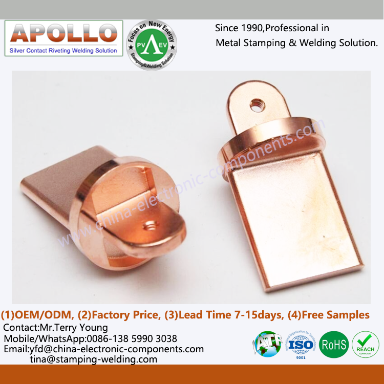 Copper Terminal Contact for EV Pack Fuse