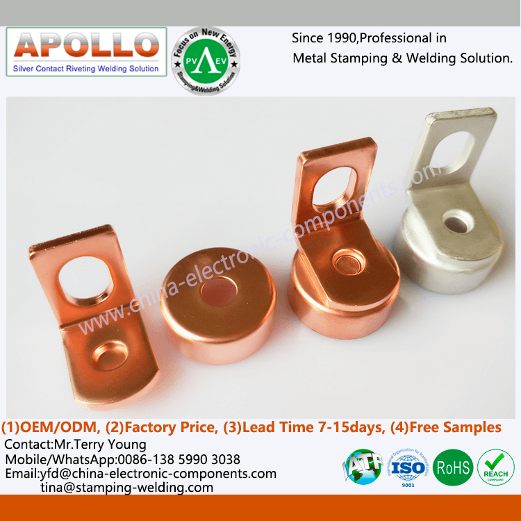 Fuse Cap Contact Copper Silver Plated