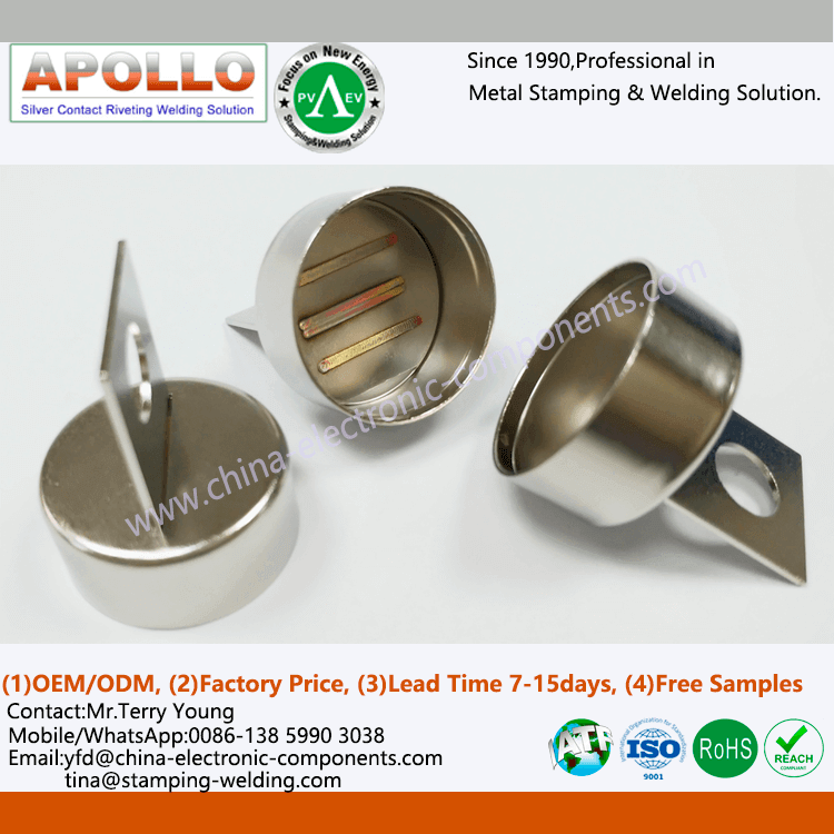 Fuse Copper Contact Cap Laser Welding